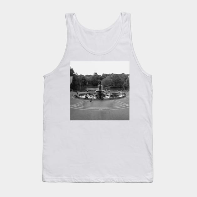 Central Park Black and White Tank Top by igjustin